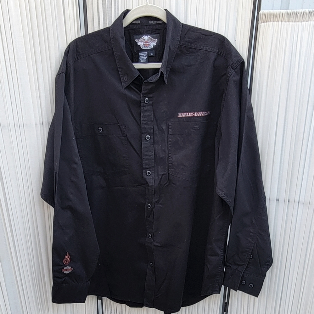 Harley Davidson Button Down Men's Long Sleeve Shirt